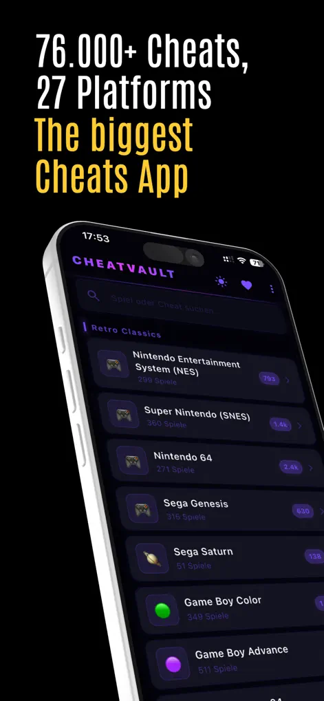 CheatVault – Cheats & Tips - Reference App | MWM