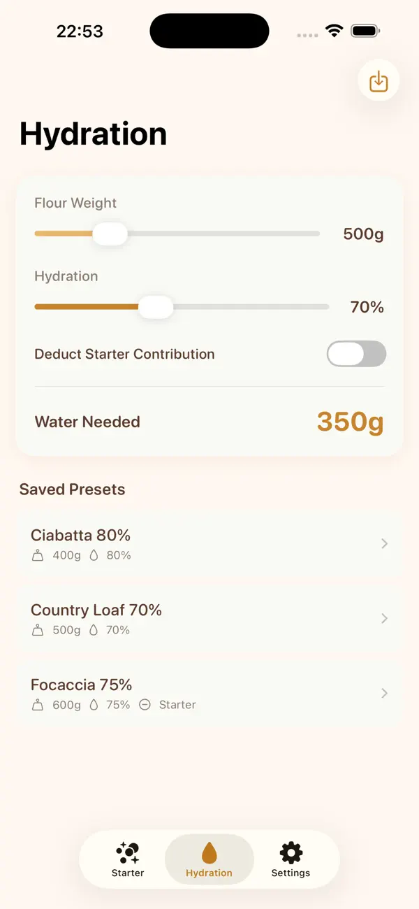 Screenshot #2 pour SourdoughKeeper