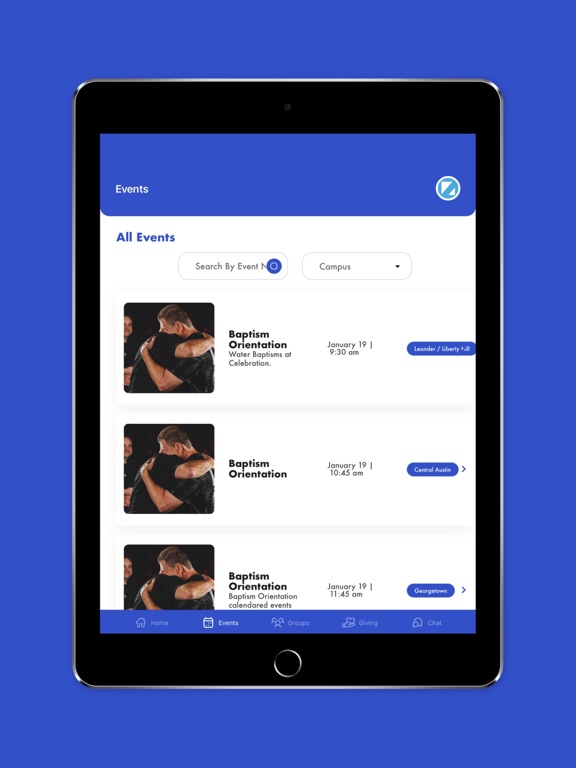 Celebration Church iPad screenshot 4 - Lifestyle app