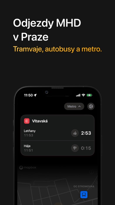 Screenshot #1 pour Tramoji: Odjezdy MHD v Česku