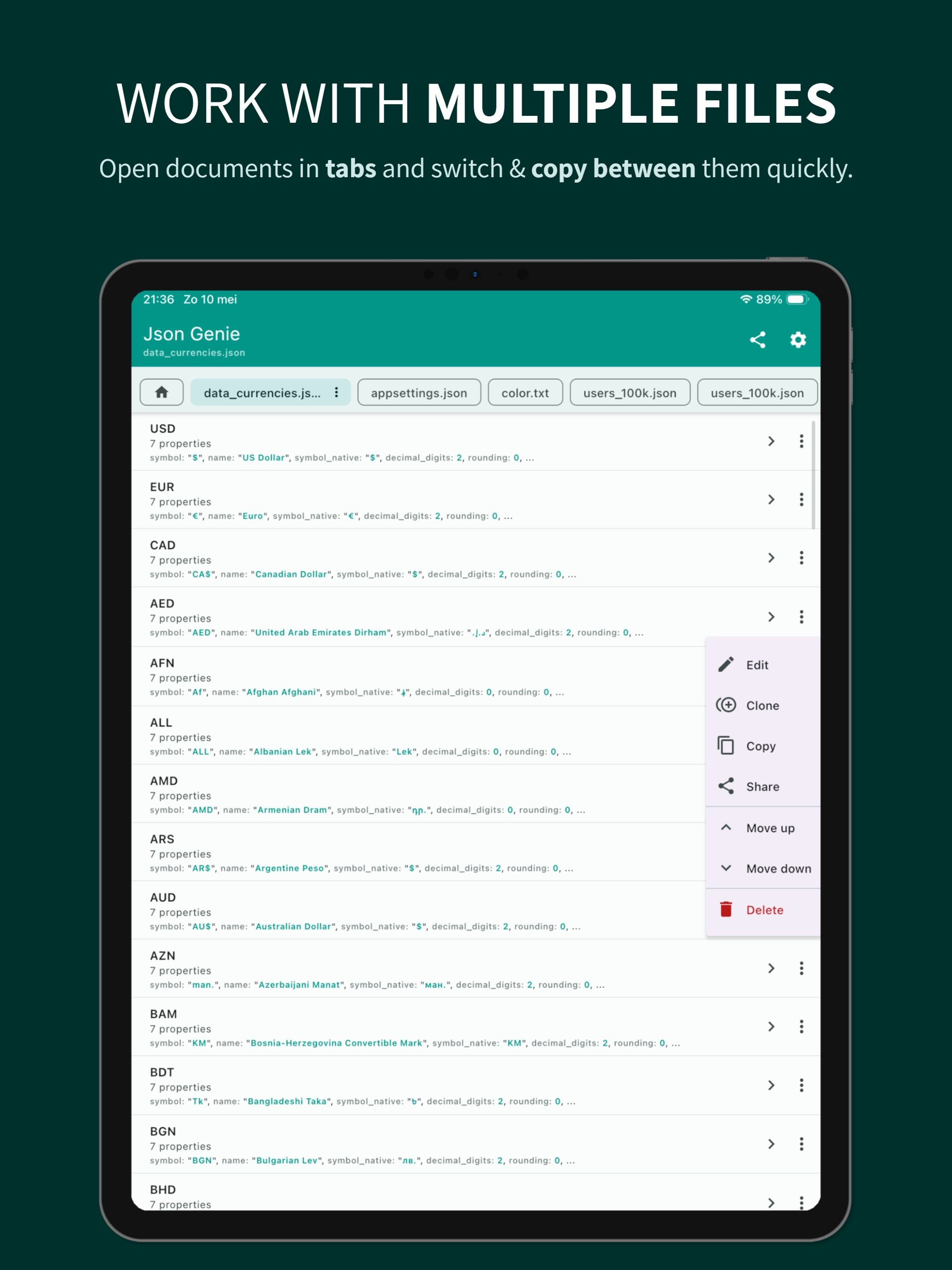 Json Genie: JSON Editor/Viewer screenshot 17