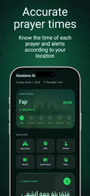 Sabeel - Muslim Prayer Times screenshot 1