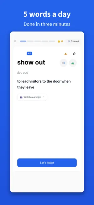 EveryFive: 5 Words a Day screenshot 1
