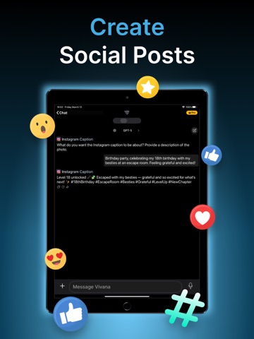 Chatbot Assistant - Vivana iPad screenshot