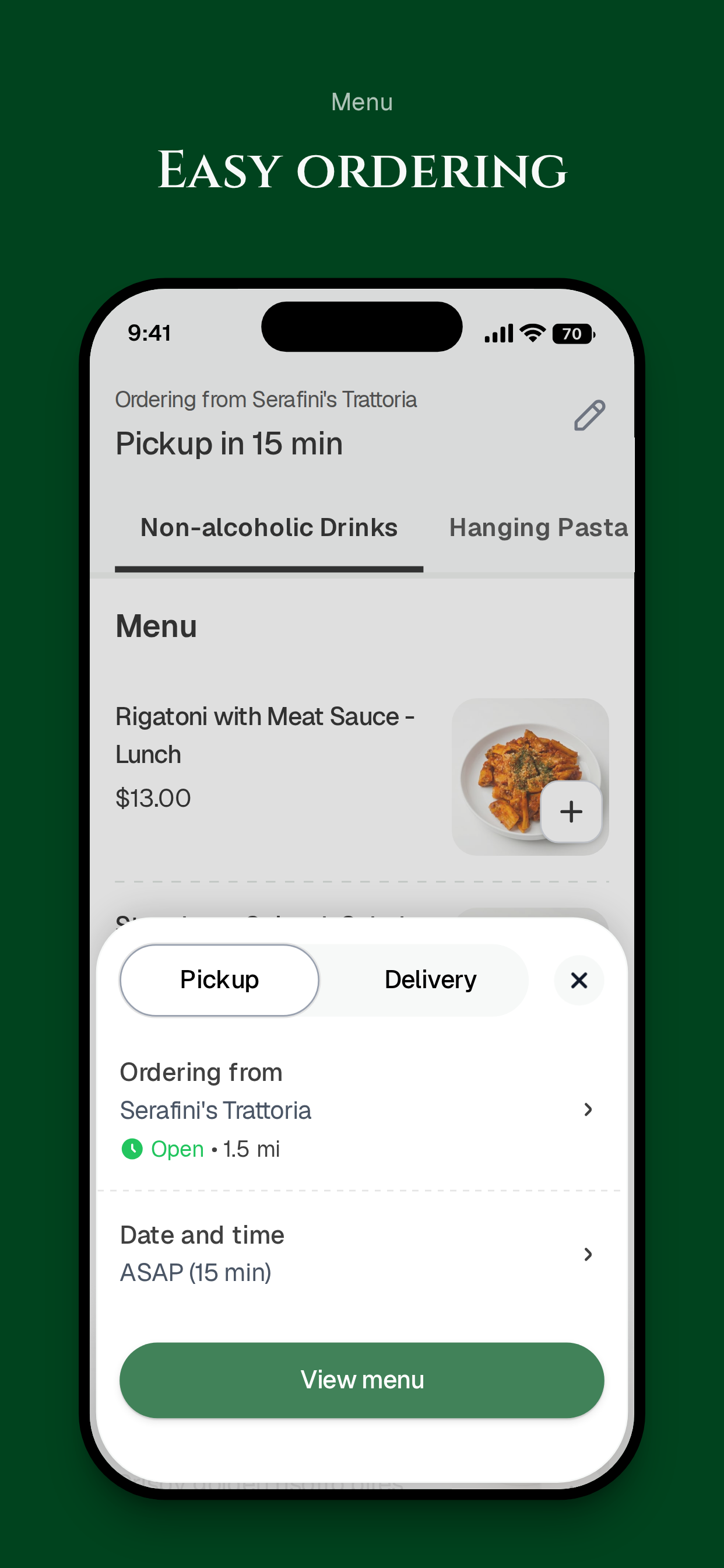 Serafini's Trattoria screenshot 3