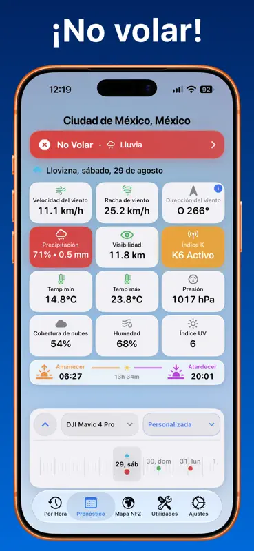 Clima drone - Weather4Fly screenshot 3 of 7