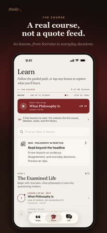 thinkr: Philosophy & Stoicism Screenshot 3 of 6