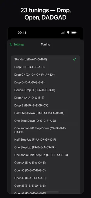 Standard Guitar Tuner screenshot 4
