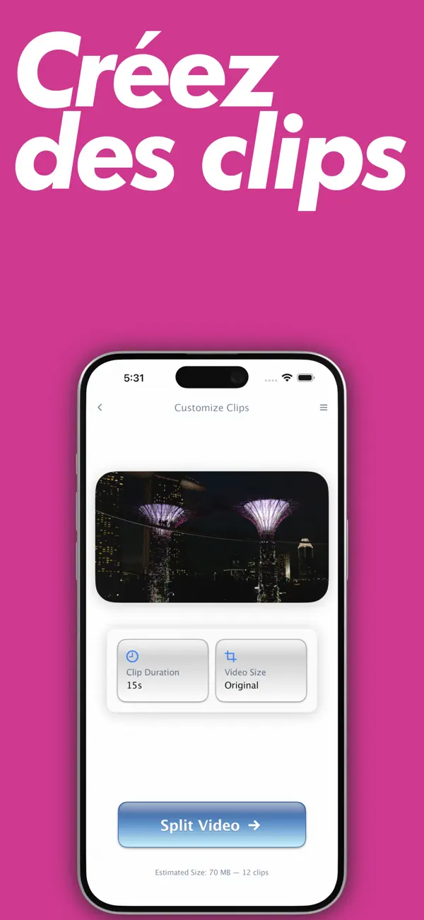 Screenshot #2 pour Video Splitter - Couper