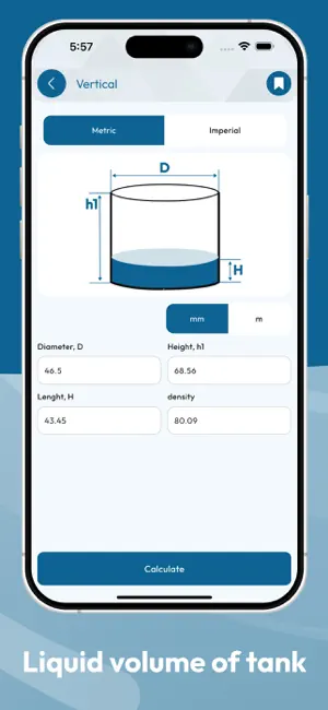 Tank Volume Calculation screenshot 2
