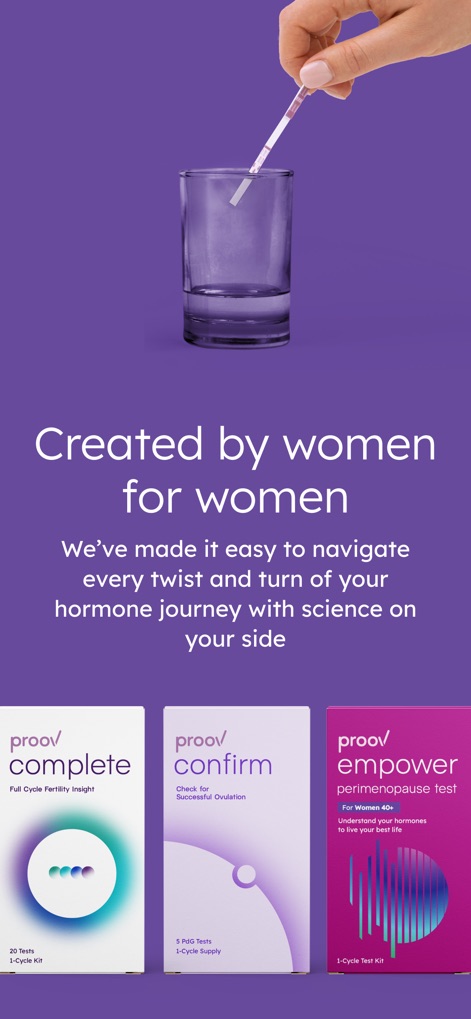 Proov Fertility & Menopause - Health & Fitness App | MWM