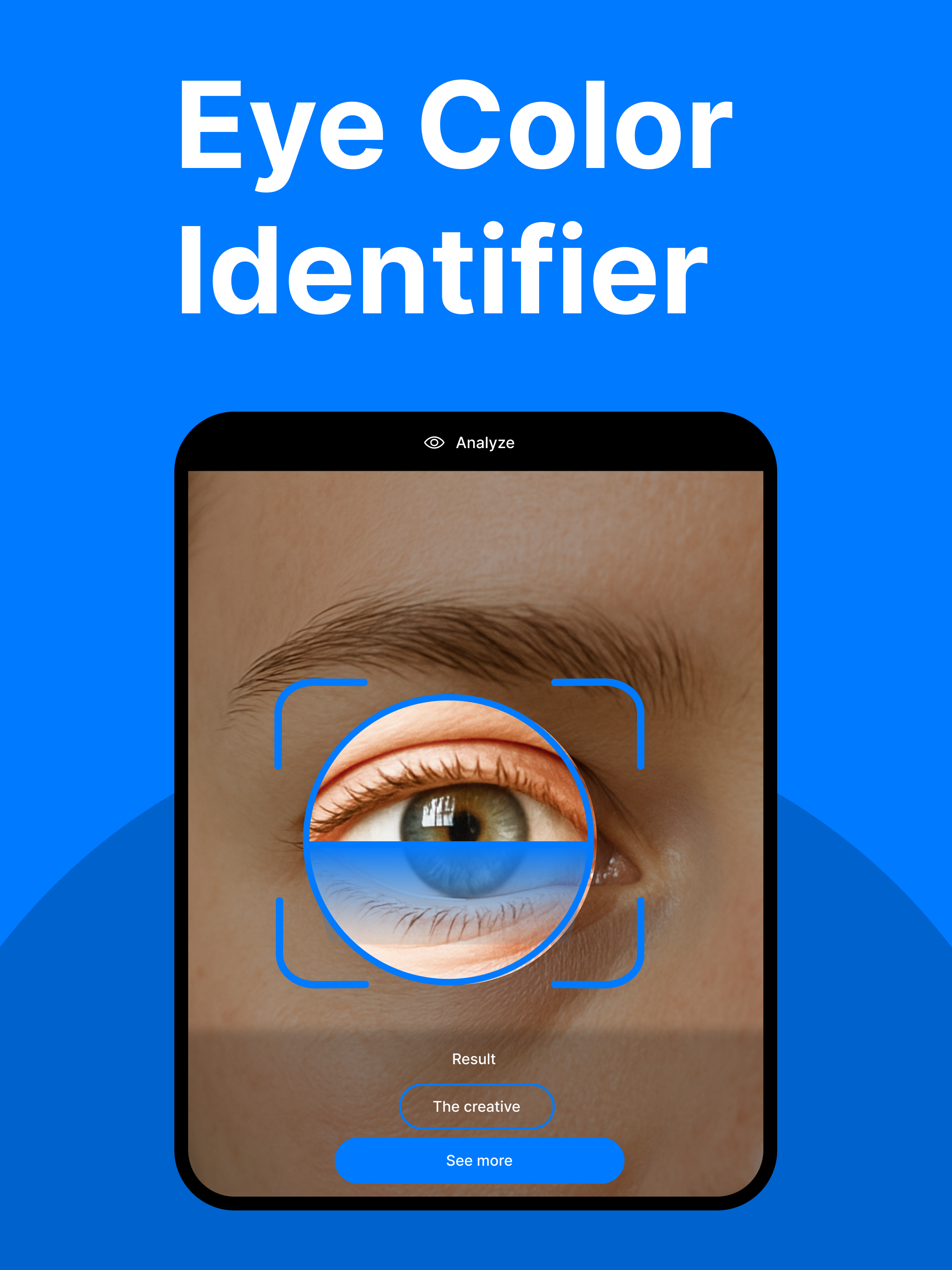 Eye color scanner & identify