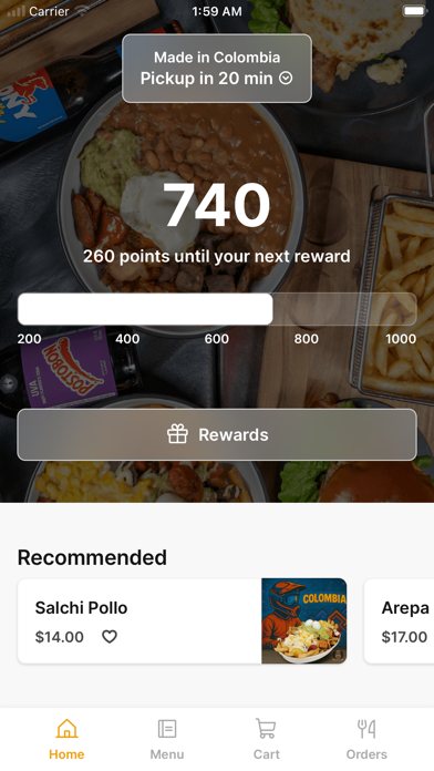 Made in Colombia To Go iPhone screenshot 1 - Food & Drink app