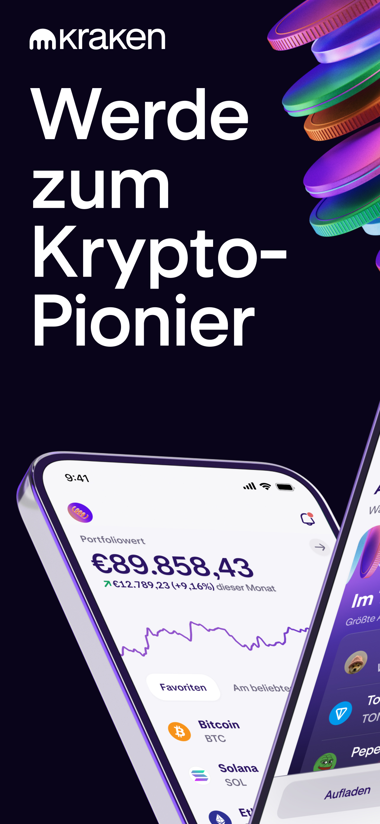 Kraken: Crypto und Bitcoin BTC