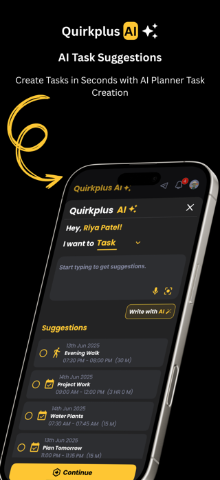 QuirkPlus: AI Day Planner Screenshot 1 of 10