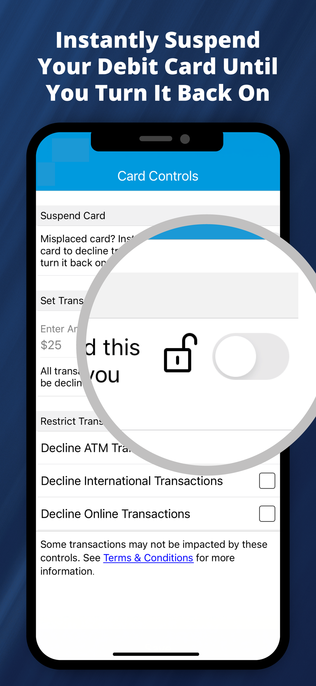 cPort Debit Card Control