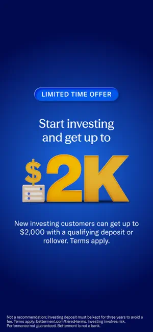 Betterment Invest & Save Money screenshot 3