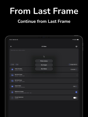 Gen AI Video Generator iPad screenshot