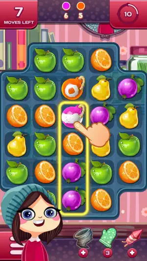 Agnes' Fruits Match-3 Puzzle screenshot 2