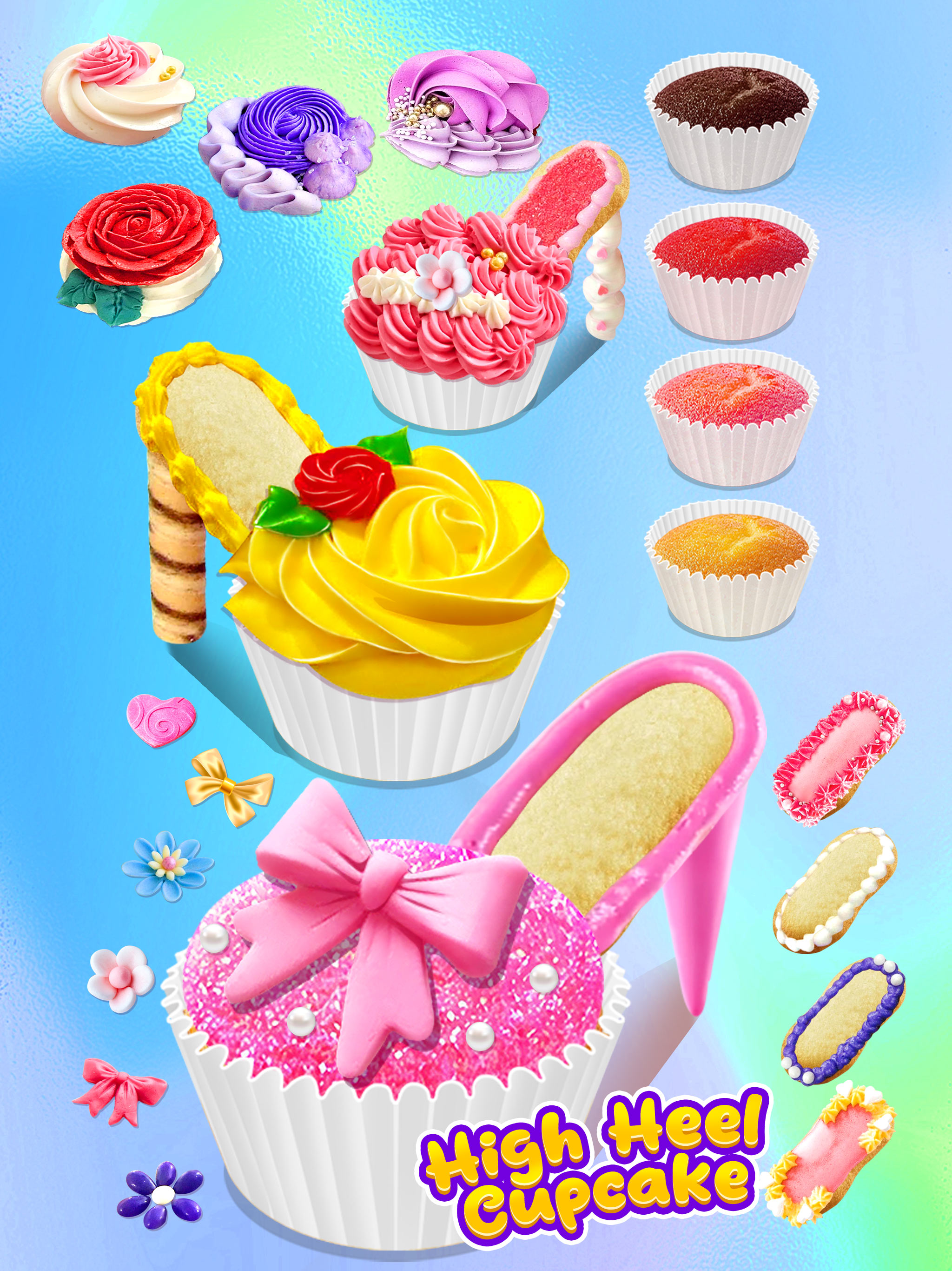 Glitter Cupcake Desserts