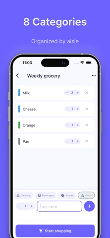 Listo: Shopping List iPhone screenshot