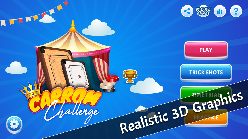 #5. Carrom Challenge: Multiplayer (iOS) Podle: Akruti Patel