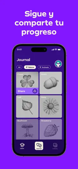 Captura de pantalla de Simply Draw: Aprende A Dibujar en iPhone 4