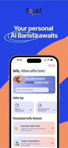 Liquid Coffee: AI Coffee Guide iPhone screenshot
