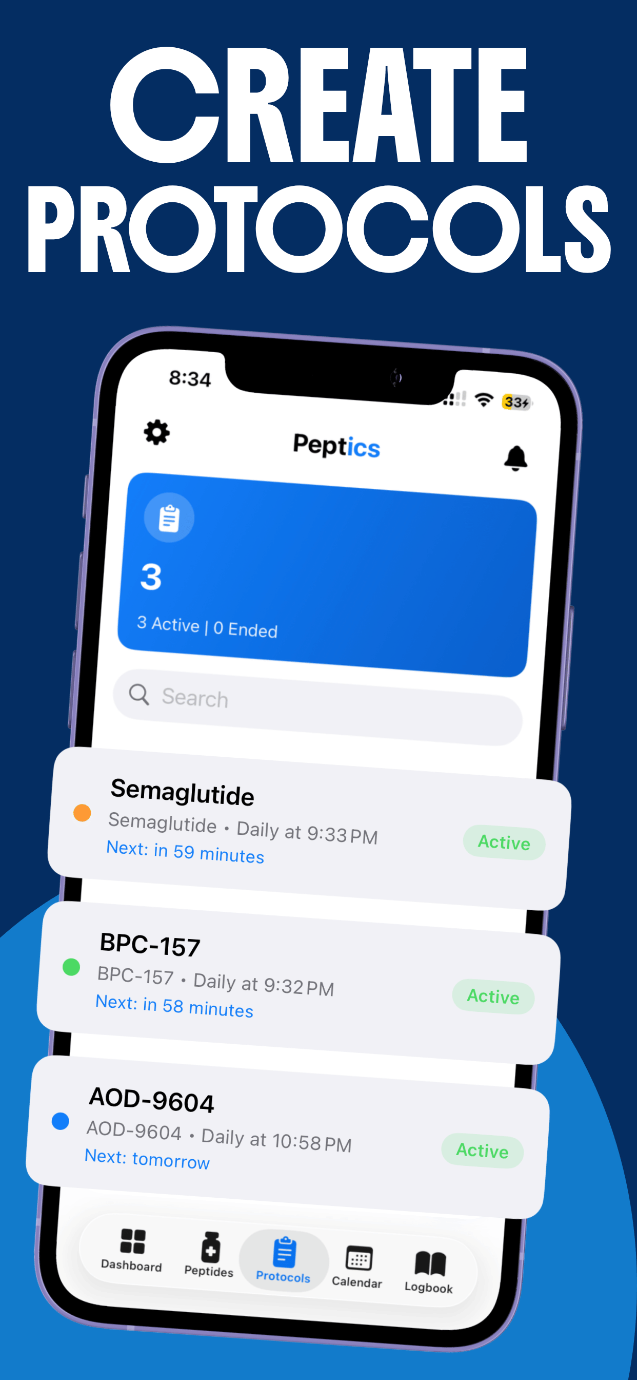 Peptide Tracker - Peptics screenshot 3