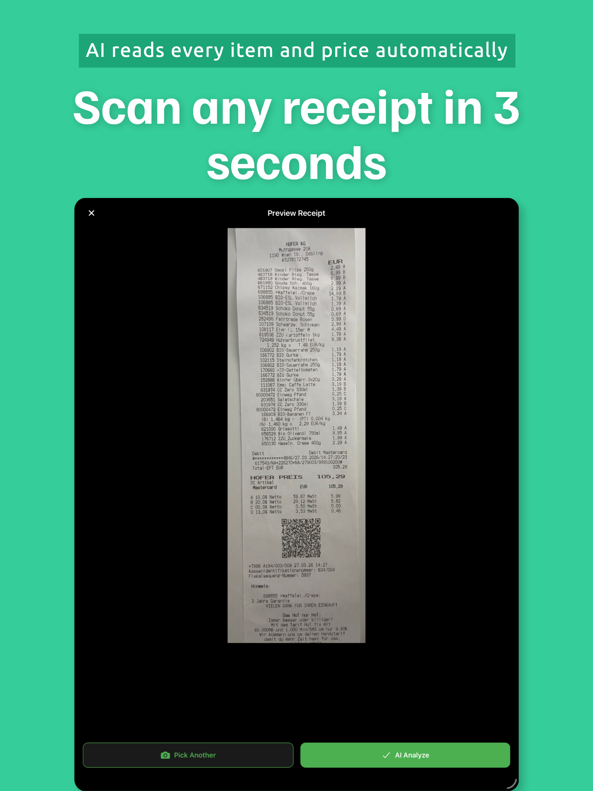 Grocery Tracker: Receipt Scan screenshot 7
