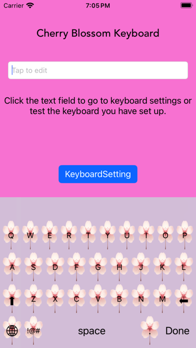 Screenshot #1 pour CherryBlossomKeyboard