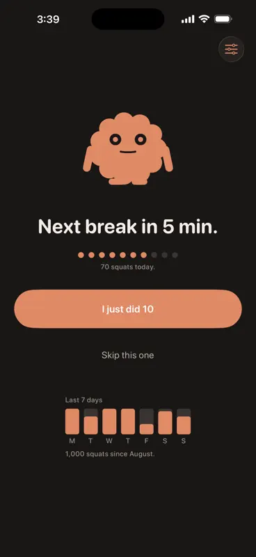 Humble Squats: Movement Break screenshot 2 of 6