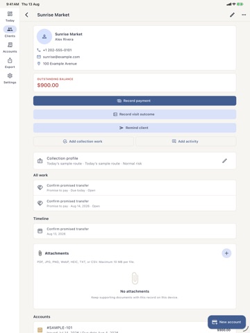 Vedorpro iPad screenshot