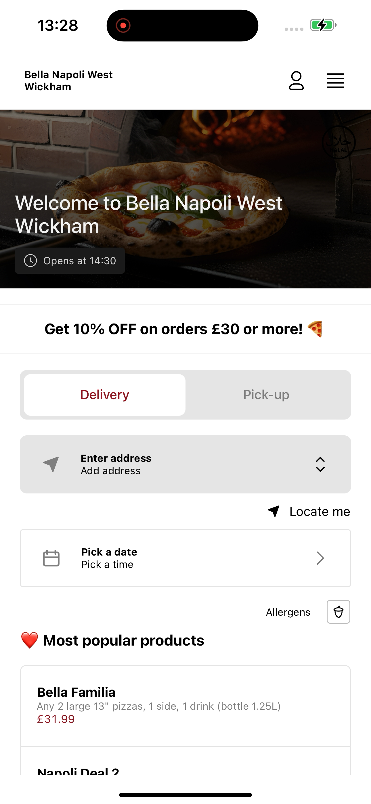 Bella Napoli West Wickham screenshot 3
