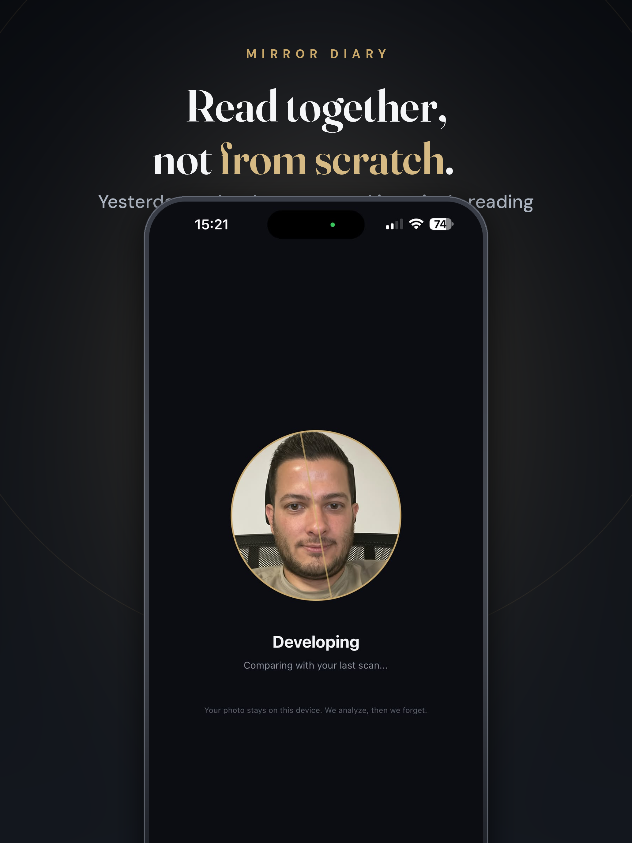 Mirror Diary: Skin Scan & Glow screenshot 9