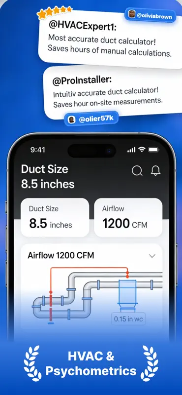 Ductulator - Duct Calculator screenshot 3 of 7