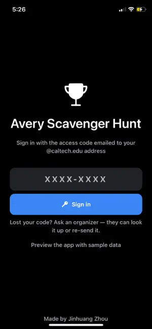 Avery Scavenger Hunt screenshot 1