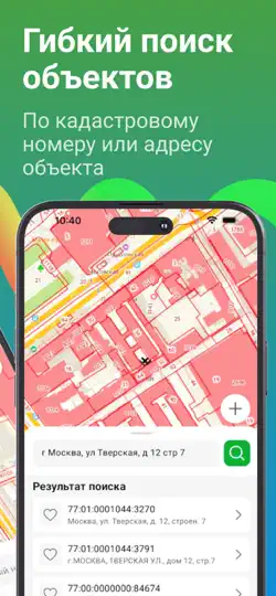 Скриншот ЕГРН онлайн - кадастр ру на iPhone 2