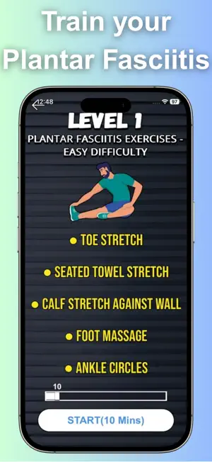 Plantar Fasciitis Exercises screenshot 1