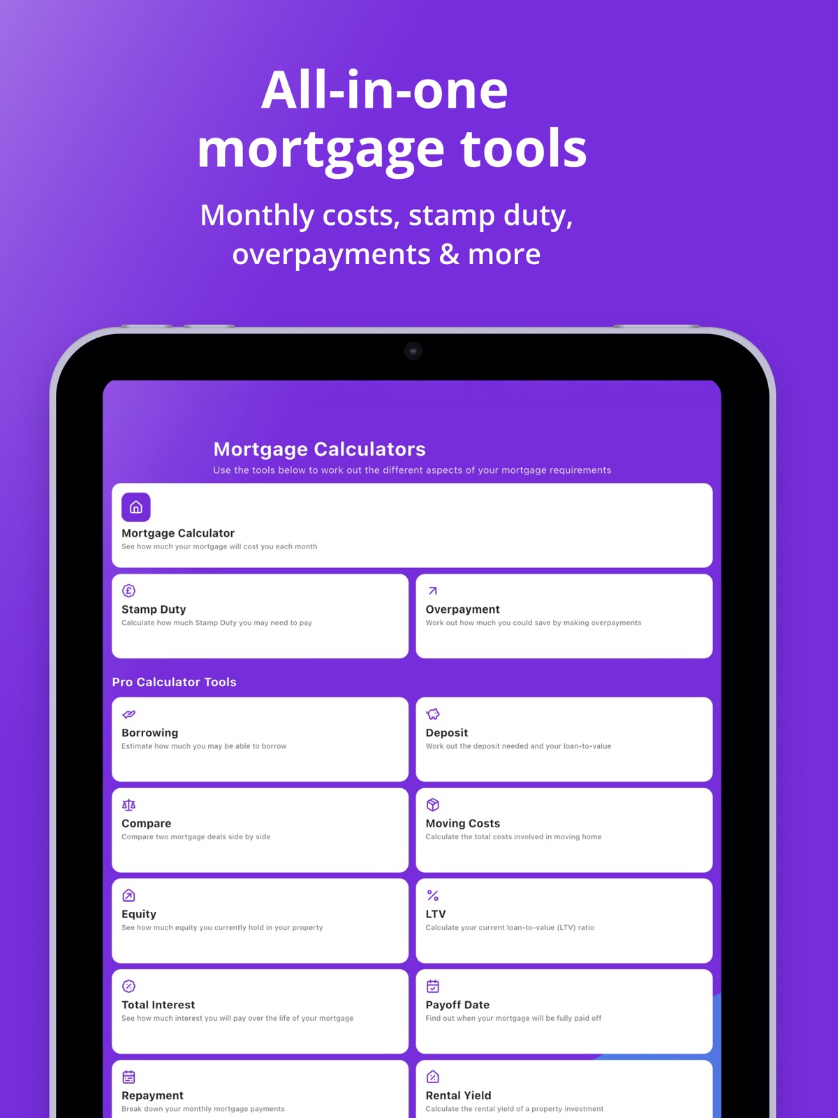 Mortgage Calculator UK ipad screenshot 1