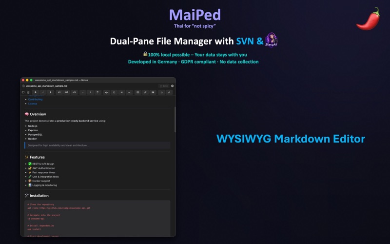 MaiPed screenshot