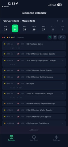 Economic Calendar CT Screenshot 2 of 5
