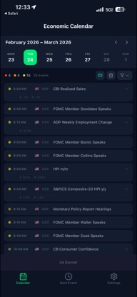 Economic Calendar CT screenshot 2