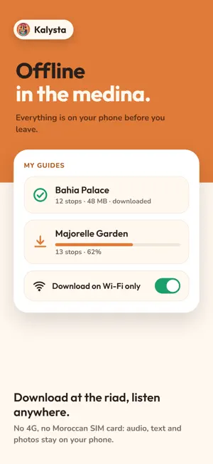 Kalysta: Audio Guide Marrakech screenshot 3