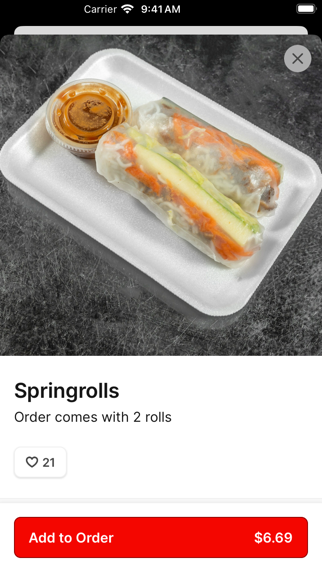 Spring Rollin’ To Go iPhone screenshot 3 - Food & Drink app
