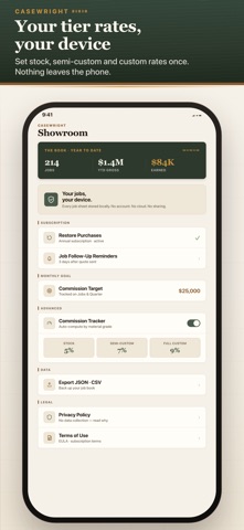 Casewright: Cabinet Job Book iPhone screenshot