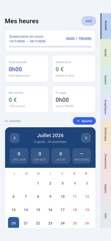 AmbuTime - Salaire Ambulancier iPhone screenshot