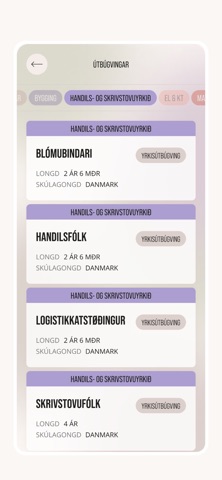 Útbúgvingar Screenshot 2 of 4