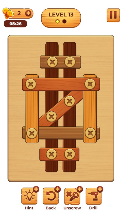 Screw Puzzle: Wood Nut & Bolt screenshot-3