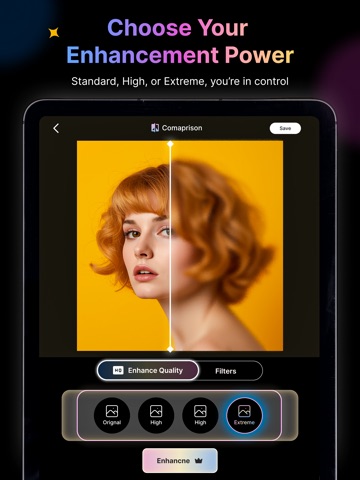 Unblur X - AI Photo Enhancer iPad screenshot